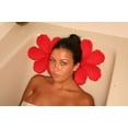 thumbnail image 2 of Living Health Products BTIF-002-10 2pcs Set - Inflatable Bath Cushion - Flower Red Terry Cloth, 2 of 4