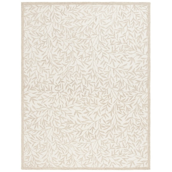 SAFAVIEH Martha Stewart Jardin Floral Area Rug, Ivory/Beige, 8' x 10'