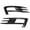 Black-Carbon Fiber Look, variant on 1Pair Car Front Fog Light Grille Grill For VW Golf 7 MK7 GTI 2014-2017 Fog Lamp Lower Bumper Grill