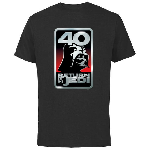 Star Wars Return of the Jedi Darth Vader 40th Anniversary - Short Sleeve Cotton T-Shirt for Adults - Customized-Black