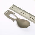 thumbnail image 6 of MultiFunctional Titanium Stainless Steel Spork Spoon Fork Outdoor Tools, 6 of 13