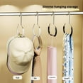 thumbnail image 3 of Baseball Hat Hook Hanger Storage Rack Handbag Scarf Tie Display Rack Home, 3 of 8