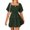 Green womens summer dresses clearance sale, variant on Dyegold Sundresses for Women Casual Beach - Casual Dresses for Women Square Neck Short Sleeve Short Ruffle Cutout Midi Sun Dress ​Ruffle A-Line ​Vacation ​Dresses
