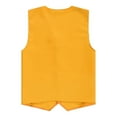 thumbnail image 4 of Miutii Button Vest Women Men Volunteer Activity Vest Waiter Supermarket Uniform Work Wear Yellow XL, 4 of 5