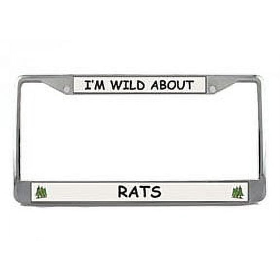 Rat License Plate Frame (Chrome)