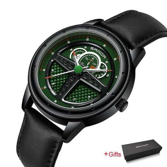 SANDA 2022 Luxury Fashion Steel Men Watches Waterproof Quartz Movement Wristwatch Casual Leather Watch Relogio Masculino P1110