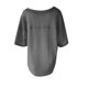 thumbnail image 3 of Gibobby Camisetas Mujer Manga Corta Blusa camiseta media manga con cuello en V informal sólida a la moda para mujer(Gris,CH), 3 of 4