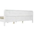 thumbnail image 4 of Christopher Knight Home Elegant Wooden King Size Bed Frame with Headboard, White, 4 of 10