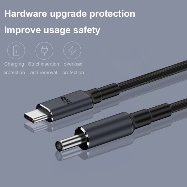 Cable De Carga Para Computadora Portátil Usb C A Cc Cable de carga para computadora portátil USB C a CC de 1,8 M PD 100 W (20 V 7 A tipo C a DC4530 para DELL)