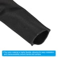 thumbnail image 3 of Unique Bargains 2.4' ID 10FT Nylon Protective Hose Sleeve, Cable Cover Sheath Protection, Black, 3 of 4