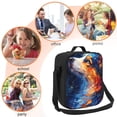 thumbnail image 5 of Lsque Galactic Dog Swirls Art Lunch Bag Lunch Box for Women Men Reusable Insulated Lunch Tote Bag,Leakproof Thermal Cooler Sack Food Handbags Case High Capacity, 5 of 9