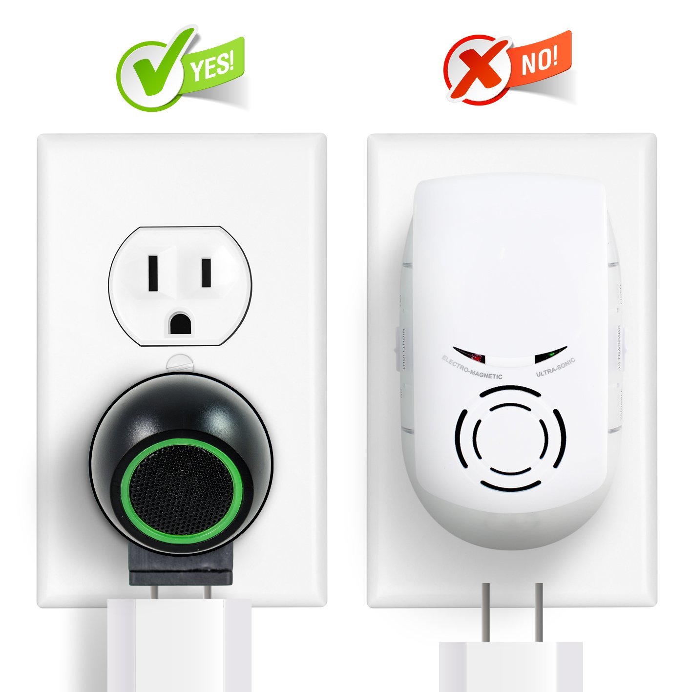 Ultrasonic Pest Control Repeller - Electronic Pest Repellent, Pest Control - Repel Rodents, Rat, Mouse, Spider, Mosquito and Insect, Non-toxic Eco-Friendly, Human \u0026 Pet Safe (4 PACKS) - Walmart.com - Walmart.com