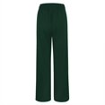 thumbnail image 6 of NOLDARES Wide Leg Dress Pants for Women Business Casual Elastic Waist Comfy Work Pants Baggy Lounge Pants Trousers with Pocket(Green,L), 6 of 7