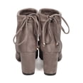 thumbnail image 4 of New Women Nature Breeze Bonita01 Faux Suede Chunky Heel Drawstring Riding Bootie, 4 of 5