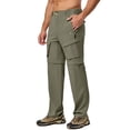 thumbnail image 7 of Little Donkey Andy Men's Quick Dry Zip Off Convertible Pants Elastic Lightweight Hiking Travel Golf Laurel Oak S, 7 of 7