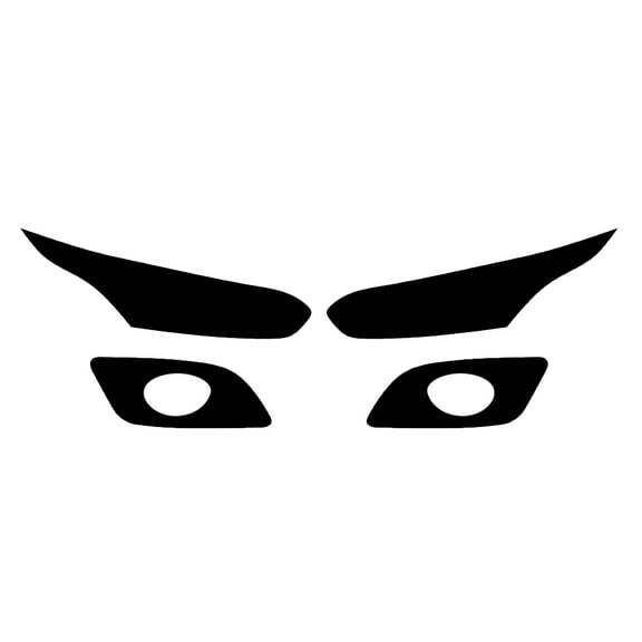 Rvinyl Headlight Tint Covers Compatible with Ford Transit Connect 2014-2018 - Matte Smoke