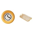 thumbnail image 1 of Reloj de pared redondo, moderno y silencioso. Bandeja de servir para mostrador, con asa, ideal para la cocina, el salón o ., 1 of 8