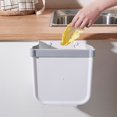thumbnail image 2 of Bote de basura colgante NQ plegable de cocina gris 9 L sin perforaciones, 2 of 4