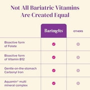 Barimelts Bariatric Vitamins, Once-Daily Bariatric Multivitamin with Iron and Magnesium, 60 caplets