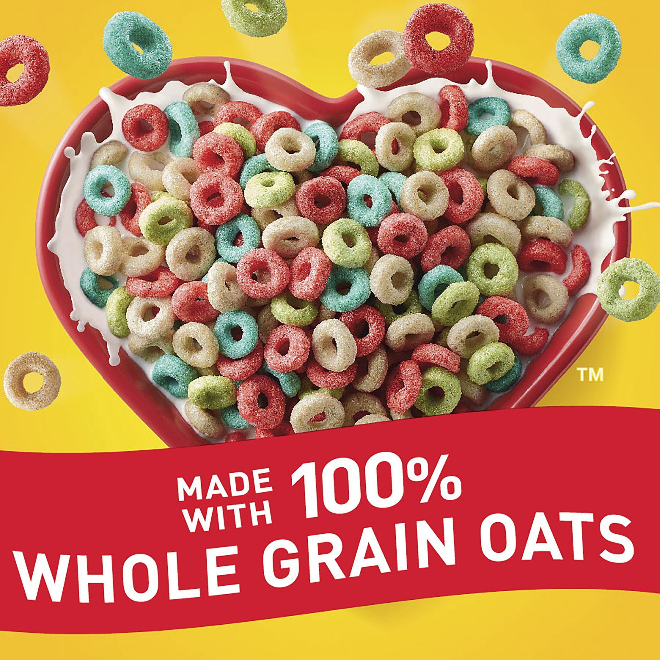 Fruity Crunchy Cheerios Oats Cereal, Gluten Free, Large Size, 14.2oz, Shelf Stable, Cardboard Box