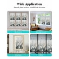 thumbnail image 6 of Window Privacy Film White Floral Stained Glass Window Film Decorative Sun Block Window Cover Spring Abstract Oil Painting Plant Window Clings Static Adhesive Sticker for Bathroom 17.7"x78.7", 6 of 7