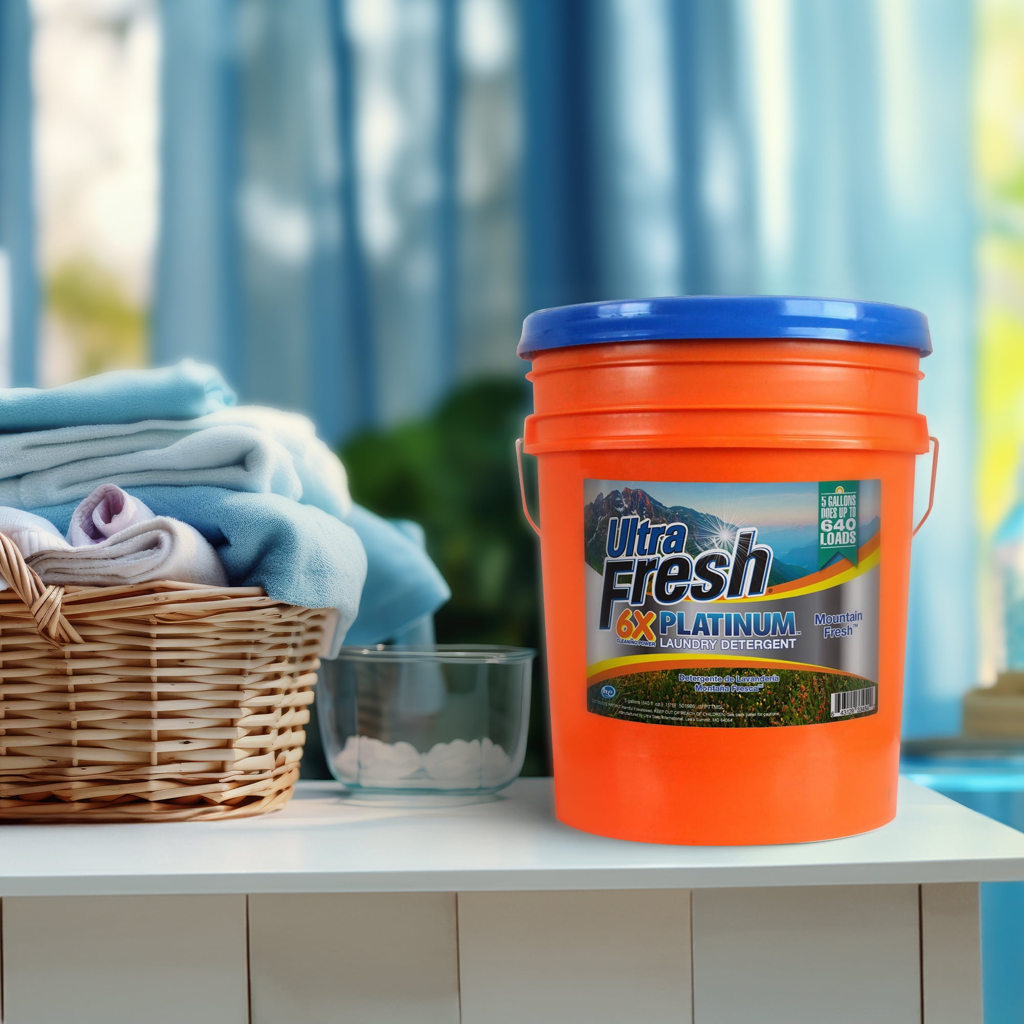 Ultra Fresh 6X Platinum 5 Gallon Laundry Detergent Liquid (5 Pack)