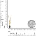 thumbnail image 6 of Gem Stone King 14K Yellow Gold Green Mystic Topaz and Lab Grown Diamond Pendant Necklace for Women | 1.03 Cttw | Gemstone November Birthstone | Oval 7X5MM | With 18 inch Chain, 6 of 6