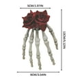 thumbnail image 2 of JeashCHAT Halloween Skeleton Hand Rose Hair Clip for Women Girls, Hand Bone Rose Flower Claw Clip, Hair Accessories for Halloween Costume Party, 2 of 6