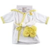 Terry Bath Robe and Slippers Gift Set, 0-9 Months