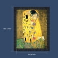 thumbnail image 2 of The Kiss by Gustav Klimt, Framed Wall Art Print, The Kiss Print would be wonderful Living Room or Dorm Room Wall Art, 11x14, 2427CH, 2 of 7