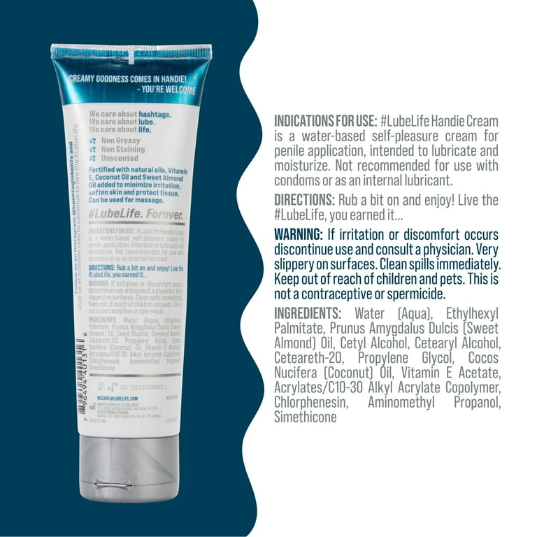 LUBELIFE Handie Masturbation Cream, 4 fl oz