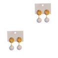 thumbnail image 4 of Jumpingount 1 par de pendientes estéticos bonitos de gota de perla para boda, novia, fiesta de cumpleaños, joyería personalizada, regalos Type2 NO2, 4 of 6