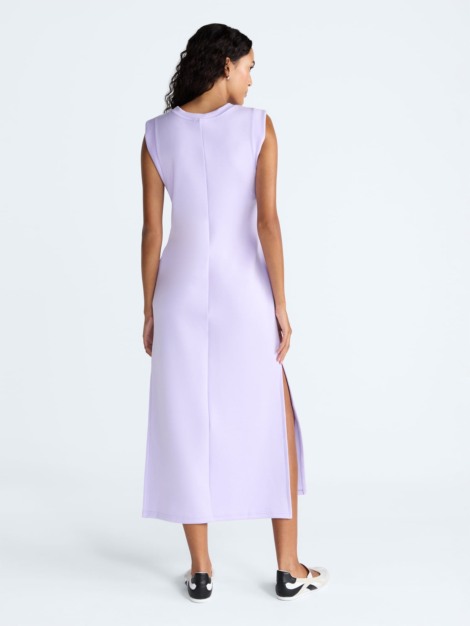 scuba knit dress walmart Scoop Women's and Women's Plus Scubaknit Sleeveless Maxi Dress, Sizes XS-4X