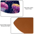 thumbnail image 5 of HemaKayy Set of 6 Decorative Coasters for Drinks, Waterproof Leather Drink Coaster with Double Side Non-Slip Surface for Cup Kitchen Home Housewarming Gift, Rectangle 4" - Ocean Sea Jellyfish, 5 of 7