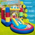 thumbnail image 6 of Gymax 4-in-1 Inflatable Bounce House Colorful Kids Bouncy w/ Ocean Balls & 480W Blower, 6 of 10