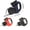 Black, variant on Dual Retractable Dog Leash with LED Light & Waste Bag Holder, Tangle Free