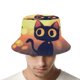 thumbnail image 4 of Fiesta del Gato Negro Sombrero bucket para adultos, gorra de protección solar, sombrero de pescador plegable para viajes al aire libre, pesca y actividades de verano, 4 of 6