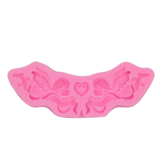 DIY European Style Cupid Angel Shape Silicone Mold Wedding Cake Border Fondant Mold Cake Decorating Chocolate Clay Molds