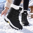 thumbnail image 4 of Dumajo Snow Boots For Women Winter Waterproof Shoes Thickened Faux Fur Lined Frosty Warm Outdoor Boots, 4 of 11