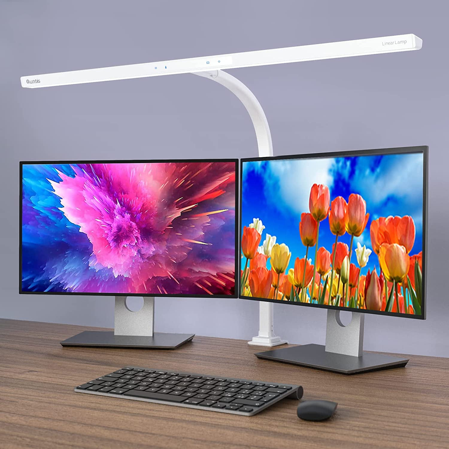 Quntis LED Desk Lamp 20W Dimmable 5 Brightness & 4 Color Architect