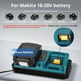 thumbnail image 2 of FAST-Rapid Dual Charger for Dewalt 14.4-18V Li-ion Battery DC18RC DC18RD, 2 of 8