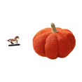 thumbnail image 1 of Figura decorativa de calabaza, adorno coleccionable, almohada, estatua para escritorio, sofá, estantería, sala de estar, dormitorio, decoración del ho, 1 of 8