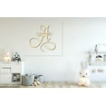 thumbnail image 2 of Unfinished Wood Monograms Personalized - Weddings - Nursery - Wall Hang - up to 24 High DIY, 2 of 4