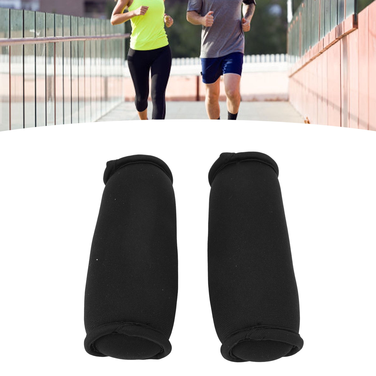 Rupoun Handheld Soft Dumbbells with Hand Strap Weighted Running Fitness Sandbag Walking Hand Weight Sets for Men Women Black, 2 lbs / 910g