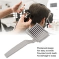 thumbnail image 3 of Guide Clipper Comb, Curved Positioning Comb Professional Hairdressing Tool Rounded Teeth Long Handle Flat Top Thickening  for Hair Salon, 3 of 7