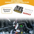 thumbnail image 2 of Conector de arnés de cableado de auto de 6 pines a prueba de agua, conector hembra de cable para Nissan, 1 juego, 2 of 6