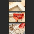 thumbnail image 2 of Graflsoa 14-Inch Orange ABS Mitre Box with Adjustable Angles for Precise Woodworking Cuts, 2 of 6