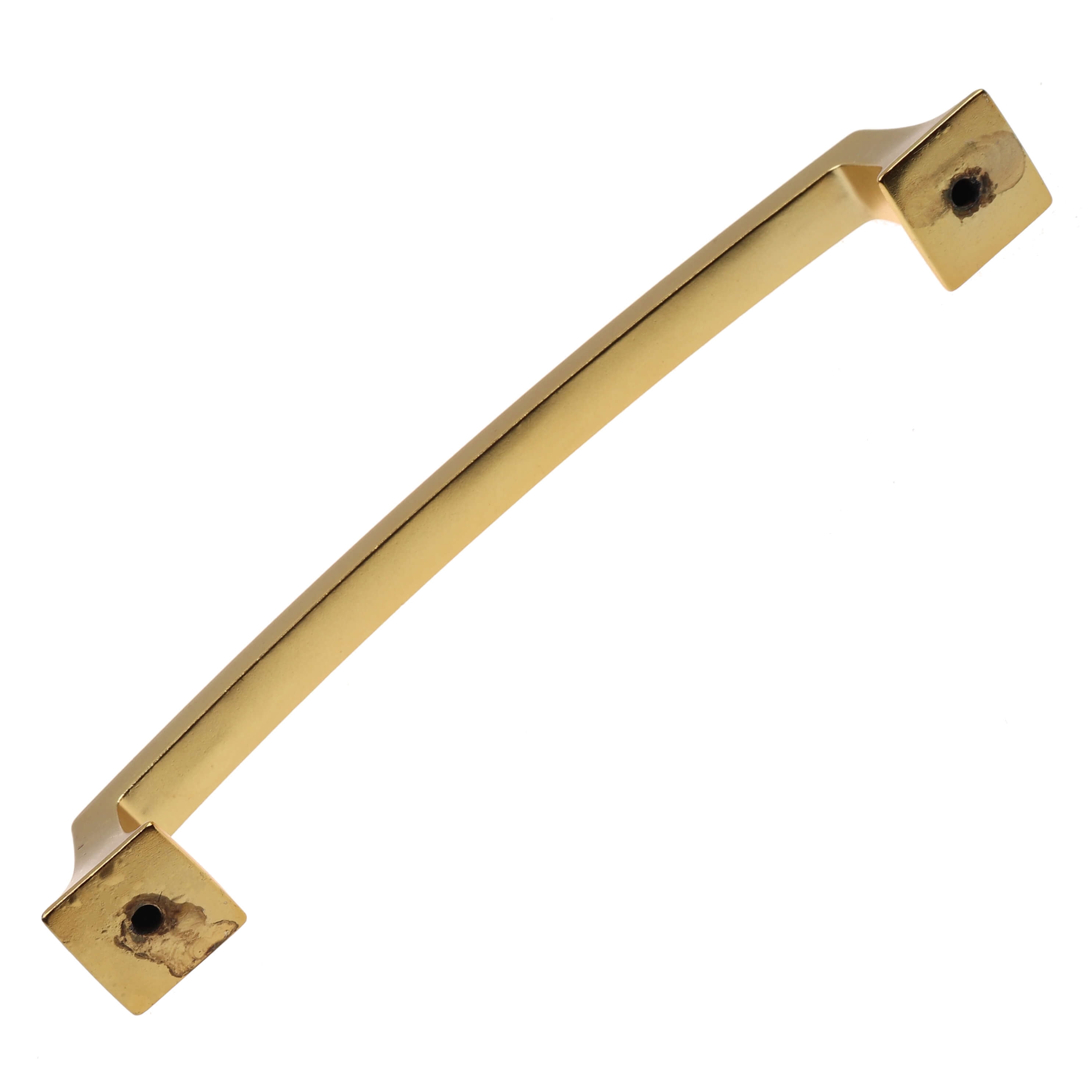 GlideRite 5 in. Center Classic Base Pull Cabinet Hardware Handles, Brass Gold, Pack of 5