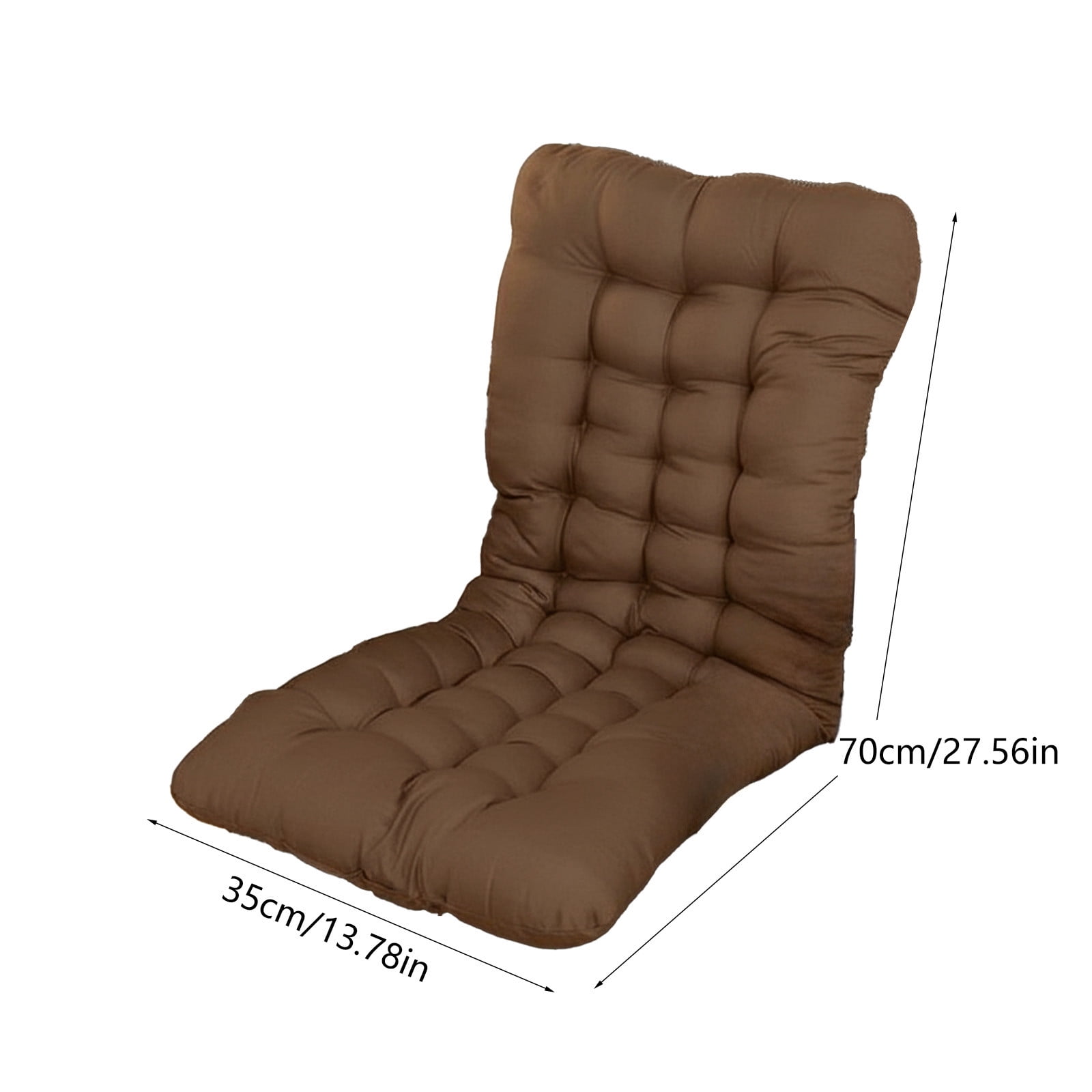 Dvumao High Back Chair Cushion, Outdoor Rocking Chair Pad with Straps, Replacement Cushion for Porch Swing, Wicker Bench, and Indoor Use