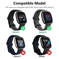 thumbnail image 2 of HLONK Case Cover Fit for Fitbit Versa 4  Sense 2   3pcs Watch Screen Protector  Soft TPU All-Around Shockproof Full Protective Bumper  Smartwatch Protective Case Accessories for Men Women, 2 of 7